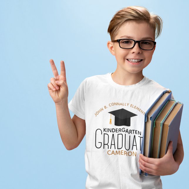 2025 Kindergarten Graduate Custom Graduation Kids T-Shirt (Creator Uploaded)
