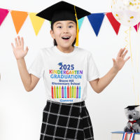 2025 Kindergarten Graduate Cute Crayon Custom Kids