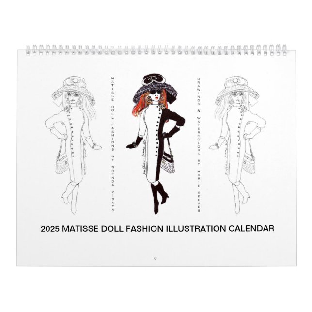2025 Matisse Doll Fashion Illustration Calendar (Cover)