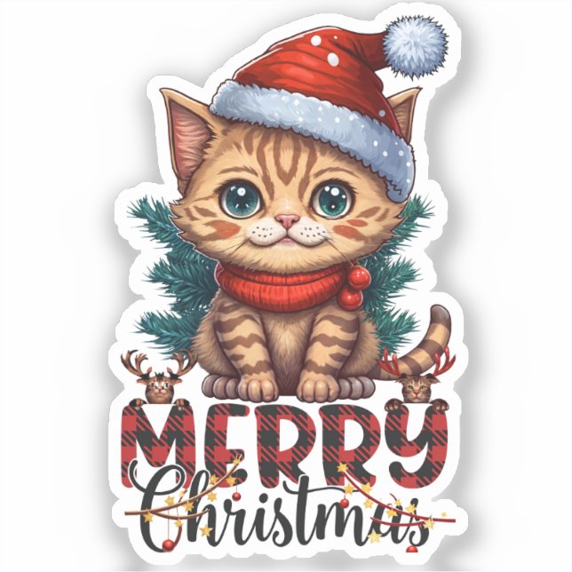 2025 Merry Christmas Cat (Front)