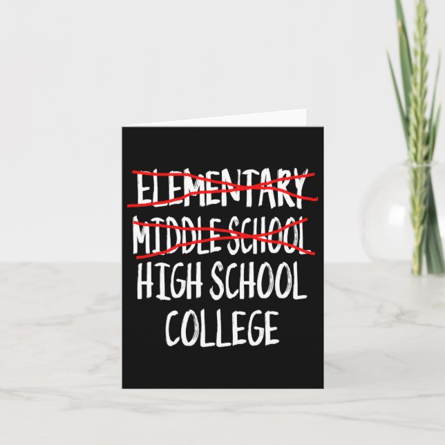2025 Middle School Graduation Junior High School G Card (Front)