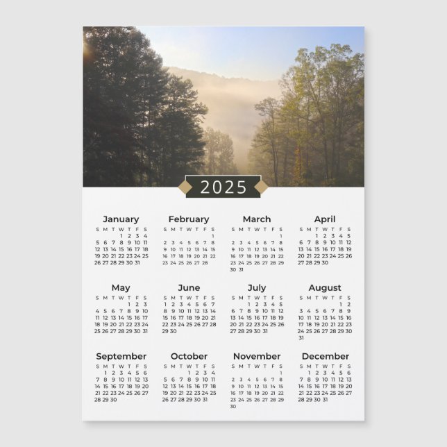 2025 Misty Appalachians Magnetic Card (Front)