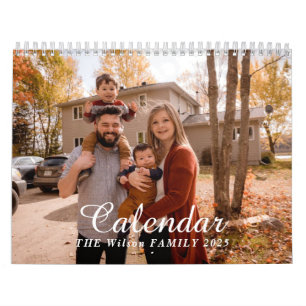 2025 Modern Create Your Own Custom Family Photo Calendar