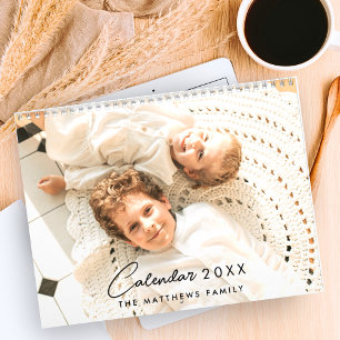 2025 Modern Custom Photo Create Your Own Family Calendar