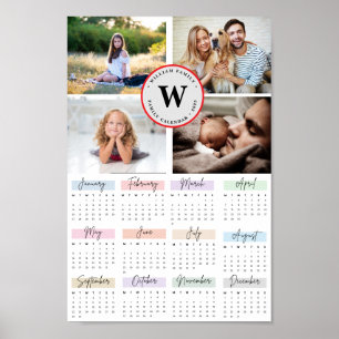 2025 Modern Family 4 Photo Collage Custom Poster