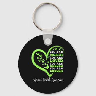 2025 Motivational Support Warrior Mental Health Aw Key Ring