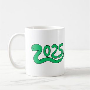 2025 New Year Snake Themed Celebration Design Coffee Mug