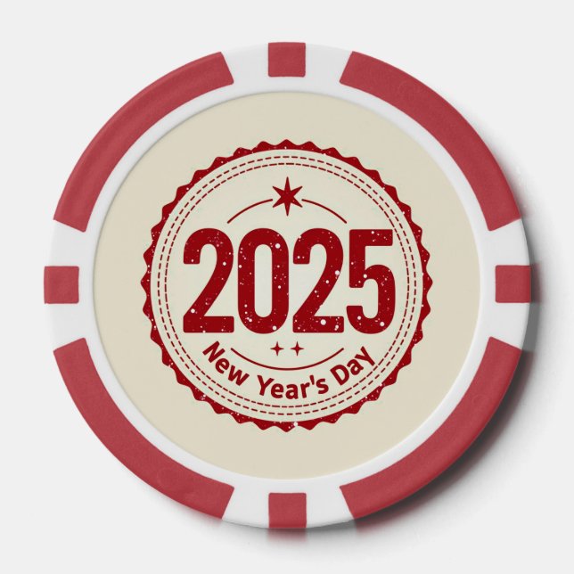 2025 New Year's Day Pocker Chip (Front)