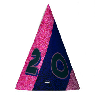 2025 NYE party hat in SUNSET AFTERGLOW
