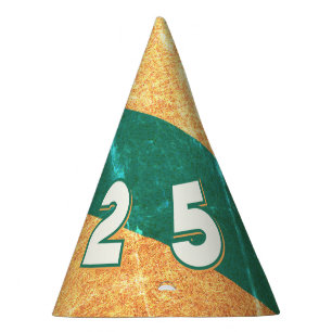 2025 NYE party hat in SUNSET STRIPPED