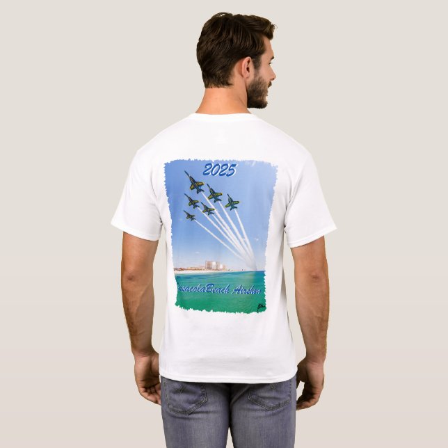 2025 Pensacola Beach Airshow T-Shirt – Blue Angels (Back Full)