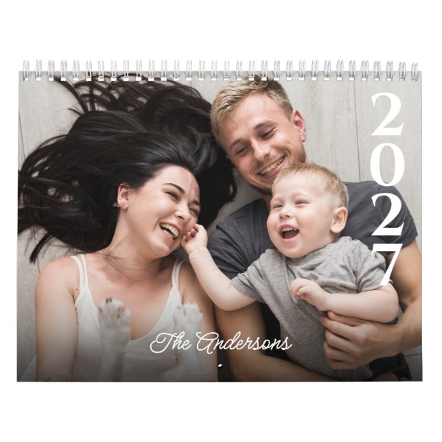2025 Personalised Calendar Custom Photos & Text (Cover)