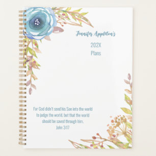 2025 Personalised   Scripture   Watercolor  Planner