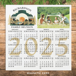2025 Photo Calendar Camping Family Reunion Favour