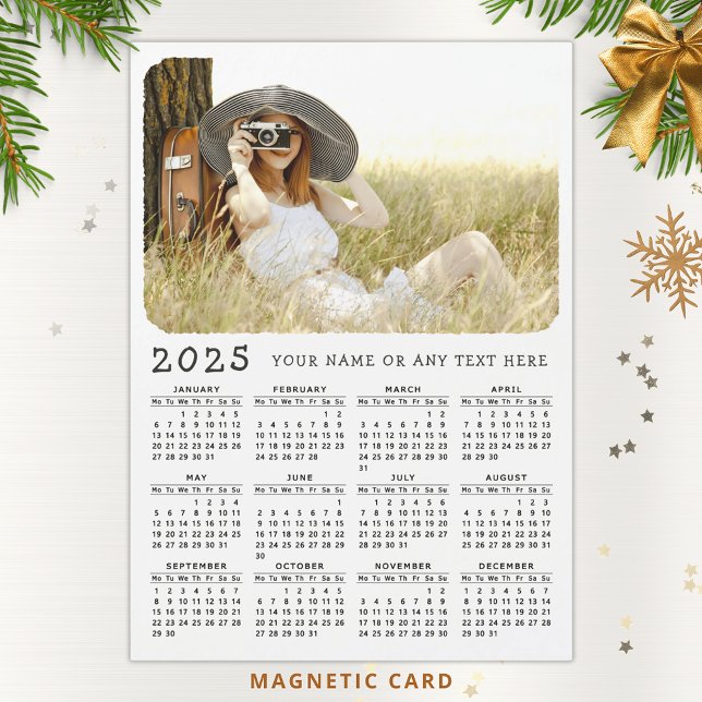 2025 Photo Calendar Fridge Magnet Monday to Sunday (Creator Uploaded)