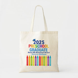 2025 Preschool Graduate Cute Custom Graduation Tote Bag