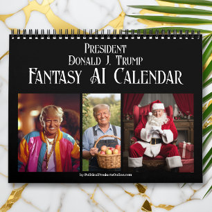 2025 President Donald J Trump AI Fantasy Photo Calendar