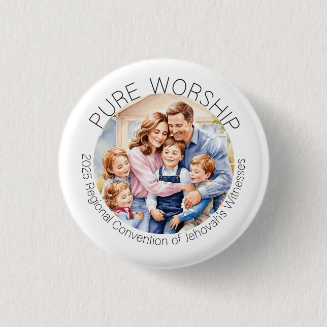 2025 Pure Worship Convention Family Pin (Front)