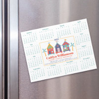 2025 Real Estate Agent Calendar Beach House Magnet