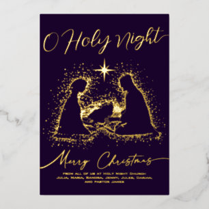 2025 Religious Nativity Manger O Holy Night Script