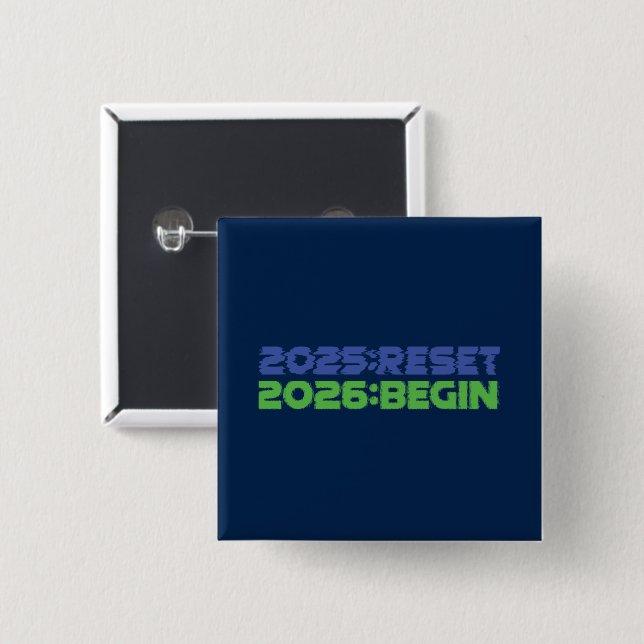 2025:RESET/2026:BEGIN Button (Front & Back)