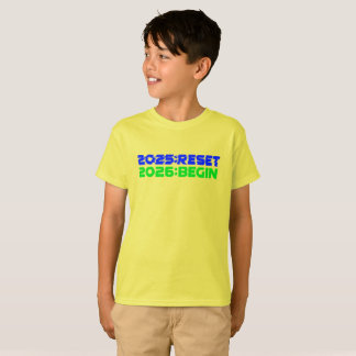 2025:RESET/2026:BEGIN Kids T-Shirt