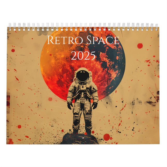 2025 Retro Space Art Calendar (Cover)