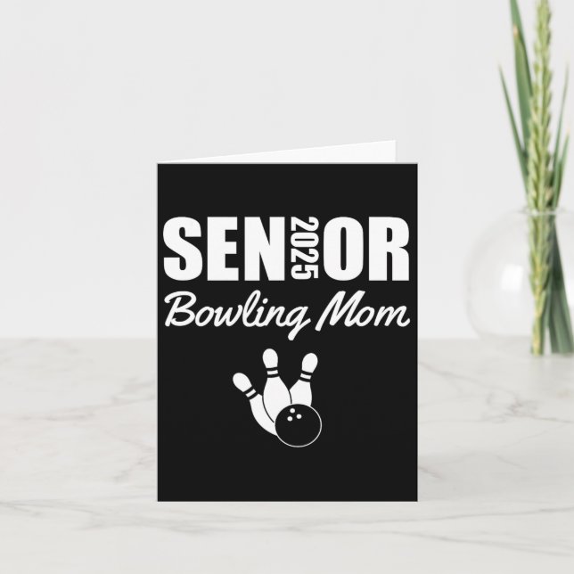 2025 Senior Bowling Mum Bowling Team Parent Helper Card (Front)