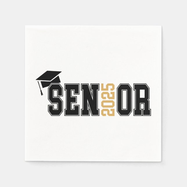 2025 Senior Graduate  Napkin (Front)