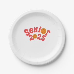 2025 Senior Graduation Summer Vacation Graduate Paper Plate