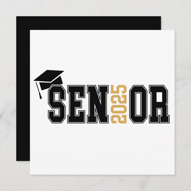 2025  Senor Graduation  Invitation (Front/Back)
