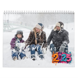 2025 Simple Custom Photo Collage  Calendar