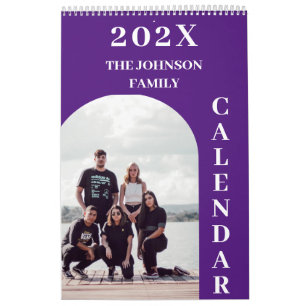 2025 Simple Modern Custom 14 Photos Family Calendar