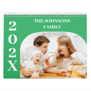 2025 Simple Modern Custom 14 Photos Family Calendar