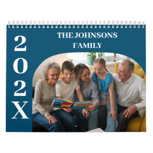 2025 Simple Modern Custom Photos Family  Calendar