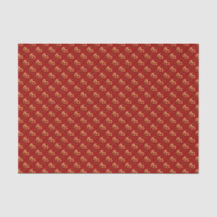 2025 Snake Year Gold embossed effect Tissue paper