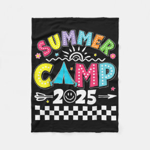 2025 Summer Camp 2025 Summer Vacation Matching Fam Fleece Blanket