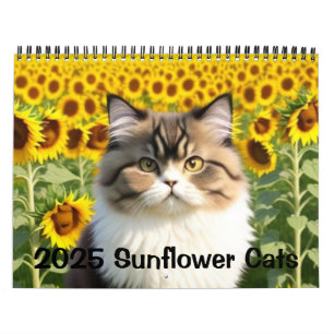 2025 Sunflower Cats Calendar