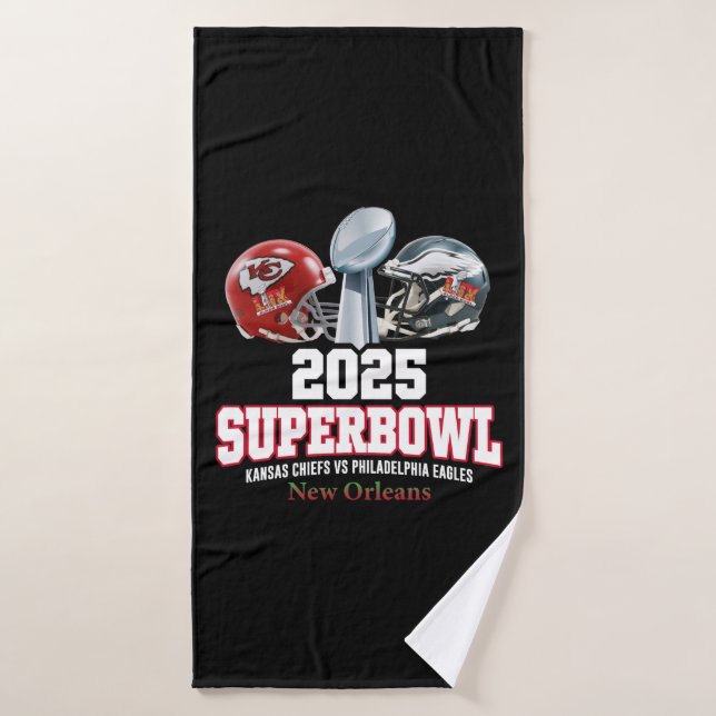 2025 Super Bowl Showdown Bath Towel (Bath Towel)