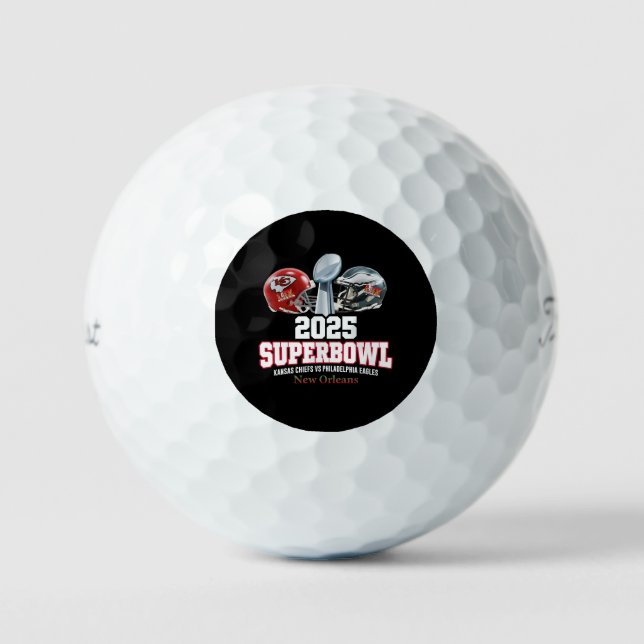 2025 Super Bowl Showdown  Golf Balls (Front)