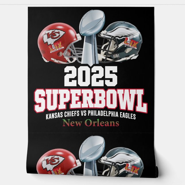 2025 Super Bowl Showdown  Wallpaper (Unrolling)