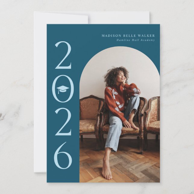 2025 Teal Arch Graduation Announcement (Front)