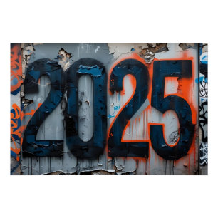 2025 Urban Graffiti Wall Art – Grunge Texture