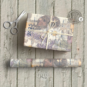 2025 Vintage Floral Junk Journal Tissue Paper