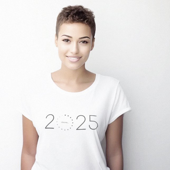2025 Year Loading Minimalist T-Shirt (2025 Year Loading Minimalist T-Shirt)