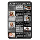 2025 Year Monthly Calendar Mod Black Photo Collage