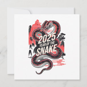 2025 Year of The Snake Chinese New Year Holiday Card