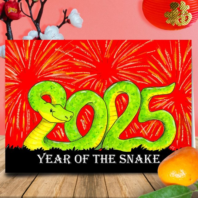 2025 Year of the Snake greeting card  (Creator Uploaded)
