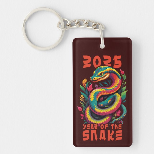 2025 Year Of The Snake Key Ring (Front)