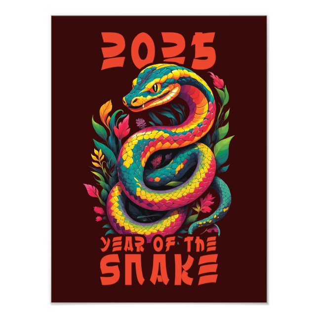 2025 Year Of The Snake Photo Print (Front)